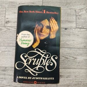 Scruples Judith Krantz Vtg 1981 Paperback Warner Books Glam‎ Fiction Bestseller
